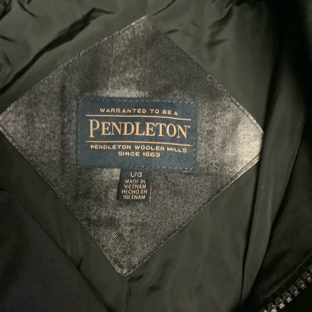 Pendleton Down Jacket 650 Fill Men’s Large Plaid … - image 3